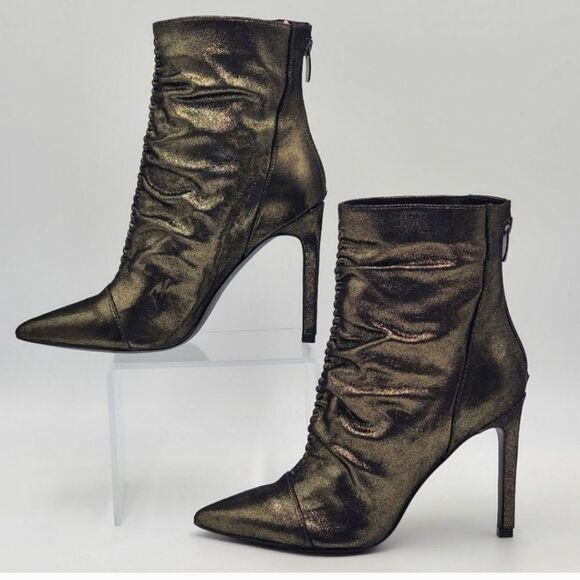 NINE WEST SHIMMERY METALLIC BOOTIES - Picture 8 of 8